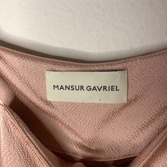 Mansur Gavriel 100% Silk Ruffle Dress - Picture 6 of 7